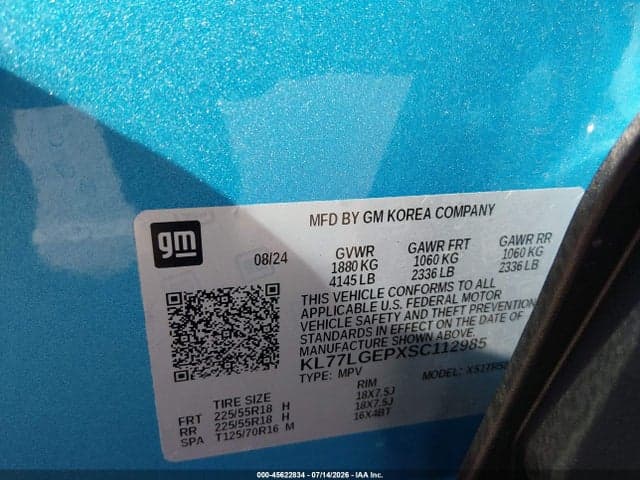 2025 CHEVROLET TRAX FWD 1RS 9