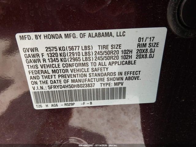 2017 ACURA MDX TECHNOLOGY PACKAGE 9