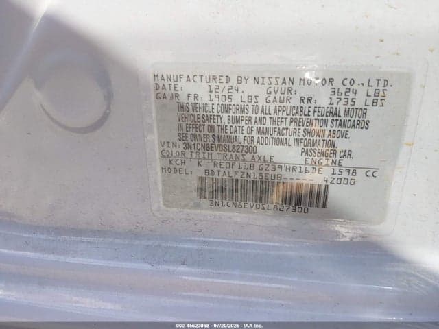 2025 NISSAN VERSA 1.6 SV 9
