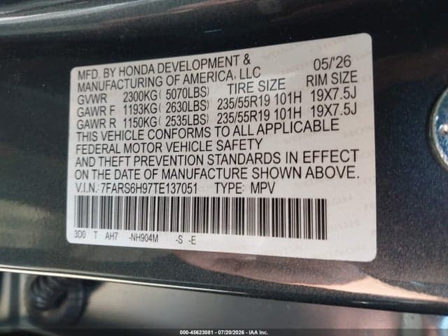 2026 HONDA CR-V HYBRID AWD SPORT TOURING 9