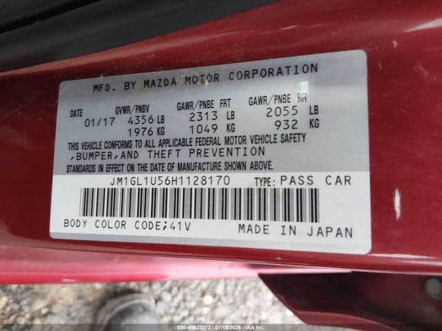 2017 MAZDA MAZDA6 SPORT 9