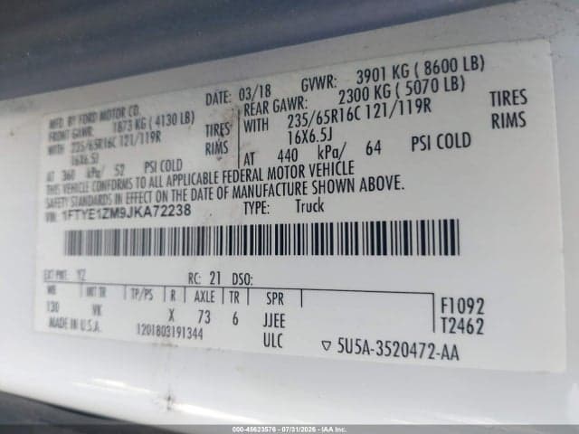 2018 FORD TRANSIT-150 9