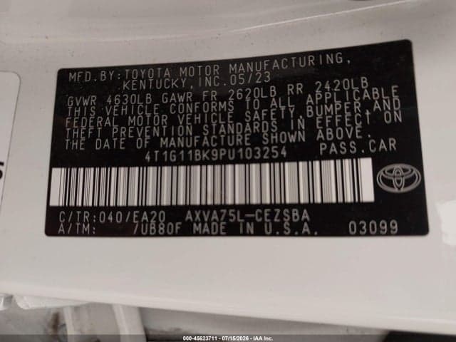 2023 TOYOTA CAMRY SE AWD 9