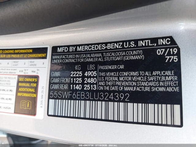 2020 MERCEDES-BENZ AMG C 43 4MATIC 9