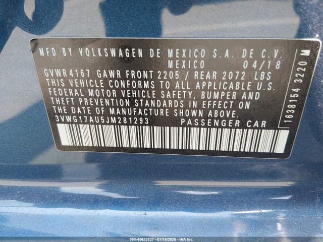 2018 VOLKSWAGEN GOLF TSI S/TSI SE 9