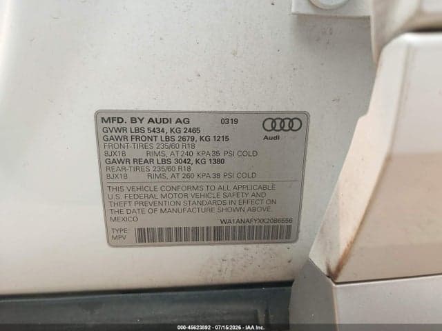 2019 AUDI Q5 45 PREMIUM 9