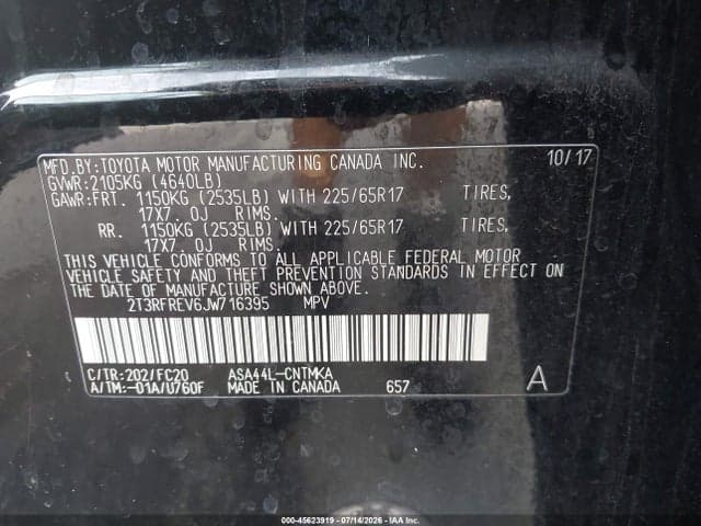 2018 TOYOTA RAV4 XLE 9