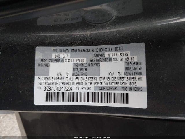 2018 MAZDA MAZDA3 SPORT 9