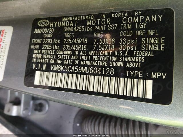 2021 HYUNDAI KONA ULTIMATE 9