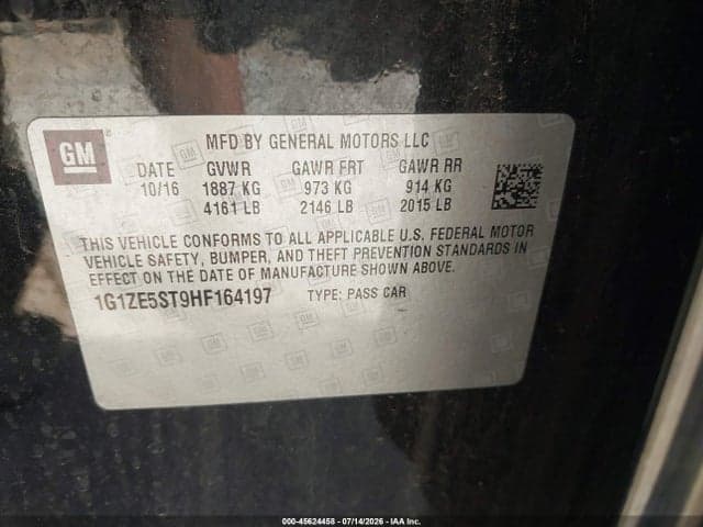 2017 CHEVROLET MALIBU 1LT 9