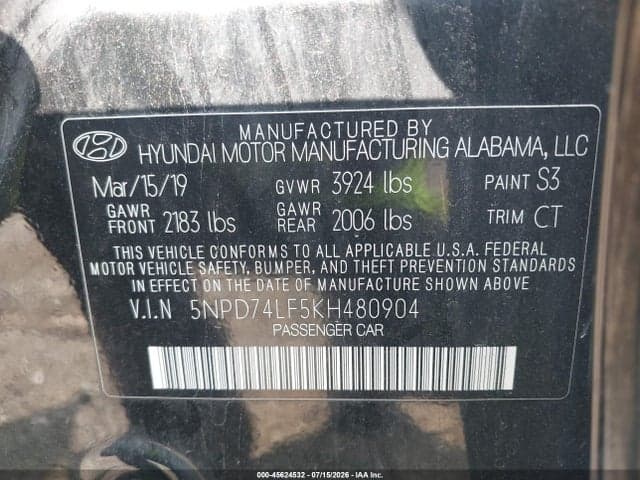 2019 HYUNDAI ELANTRA SE 9