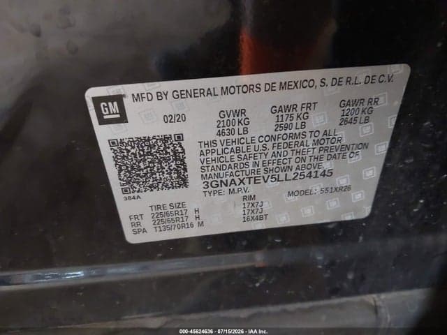 2020 CHEVROLET EQUINOX AWD 2FL 9