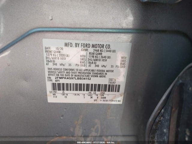 2020 FORD EDGE SE 9