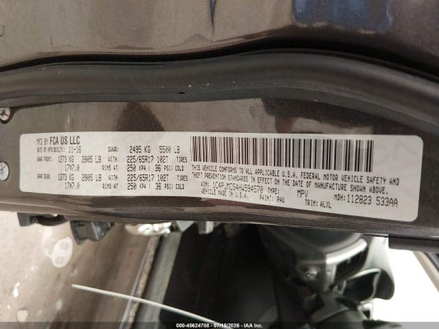 2017 JEEP CHEROKEE LATITUDE 9
