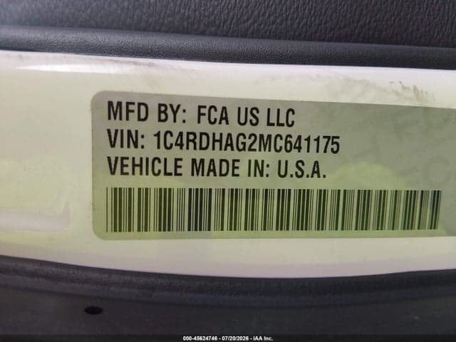 2021 DODGE DURANGO SXT RWD 7