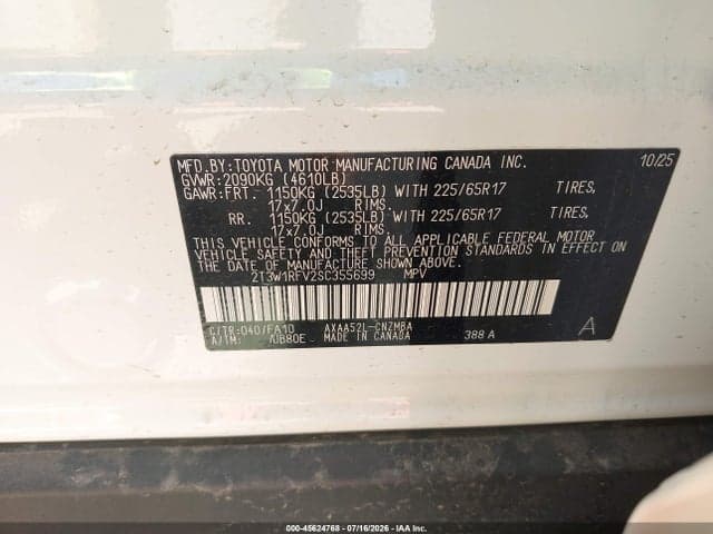 2025 TOYOTA RAV4 XLE 9