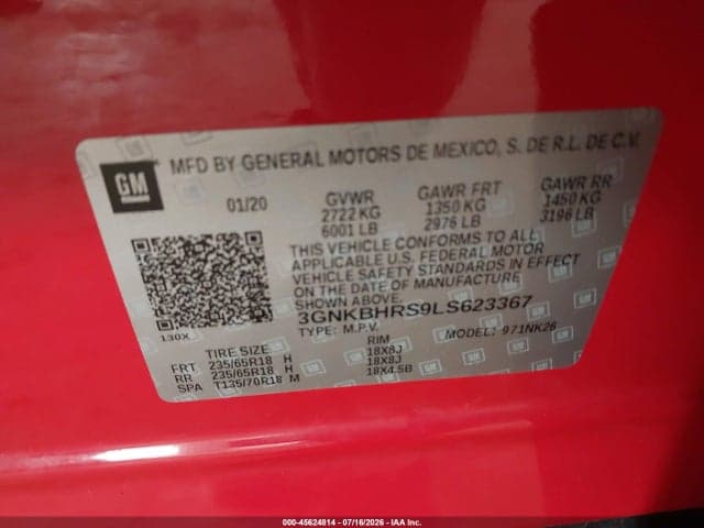 2020 CHEVROLET BLAZER AWD 2LT 9