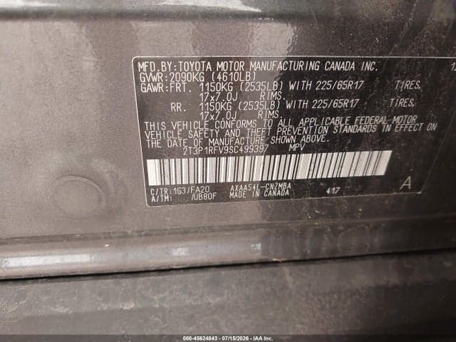 2025 TOYOTA RAV4 XLE 9