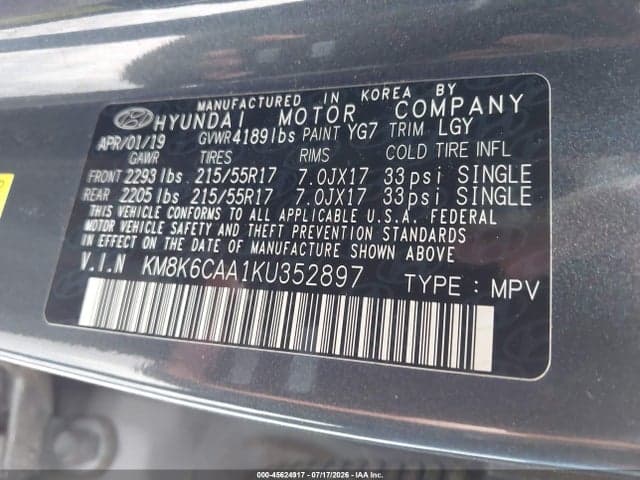 2019 HYUNDAI KONA SEL 9