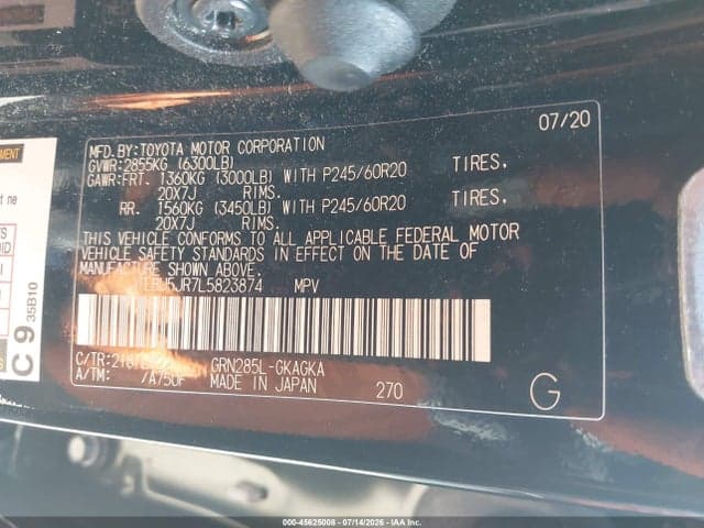 2020 TOYOTA 4RUNNER NIGHTSHADE SPECIAL EDITION 9