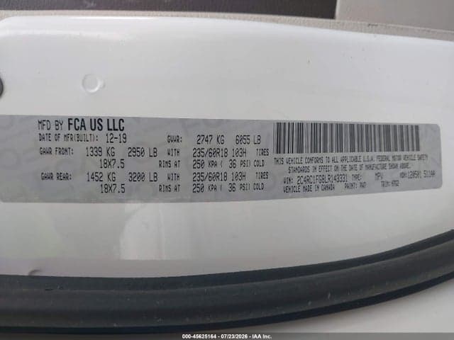 2020 CHRYSLER PACIFICA TOURING 9