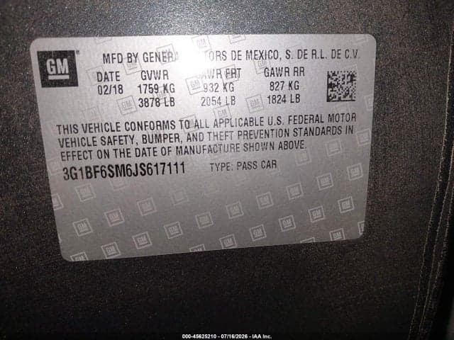 2018 CHEVROLET CRUZE PREMIER AUTO 9