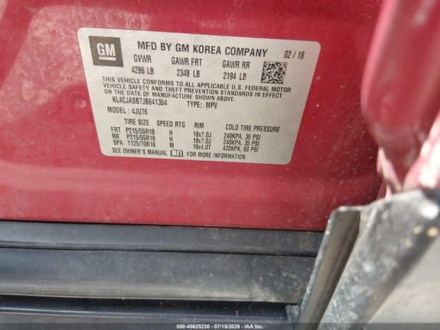 2018 BUICK ENCORE PREFERRED 9