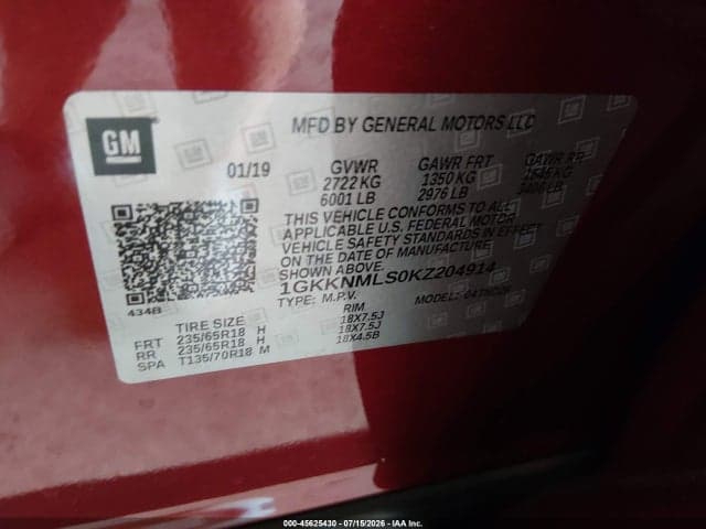 2019 GMC ACADIA SLT-1 9
