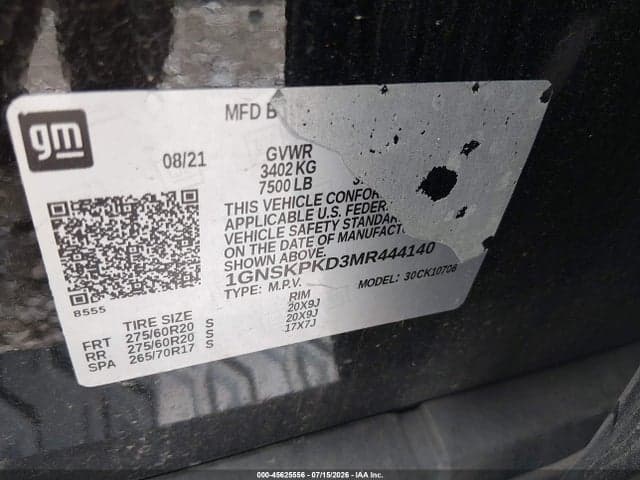 2021 CHEVROLET TAHOE Z71 9