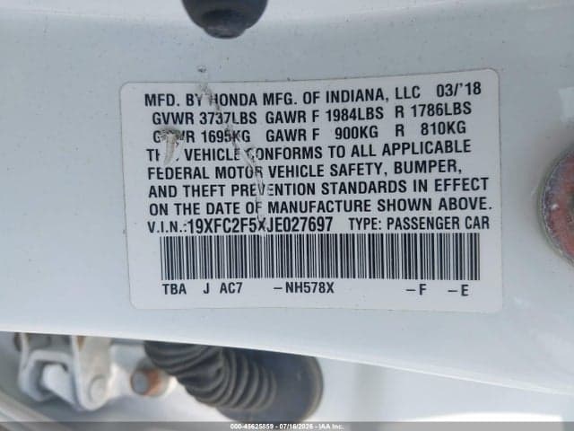 2018 HONDA CIVIC LX 9