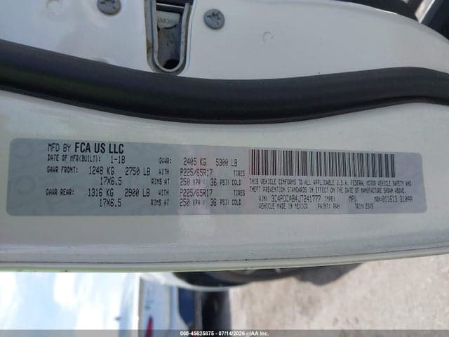 2018 DODGE JOURNEY SE 10