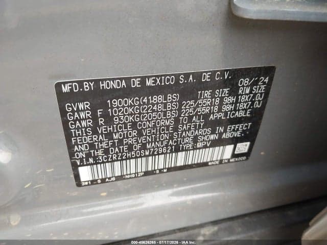 2025 HONDA HR-V AWD SPORT 9