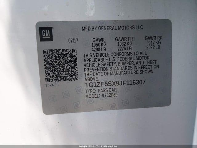 2018 CHEVROLET MALIBU PREMIER 9