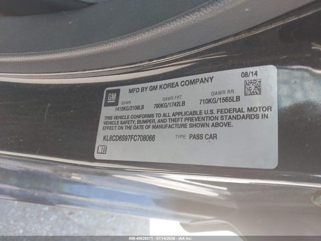 2017 CHEVROLET SONIC LT AUTO 9