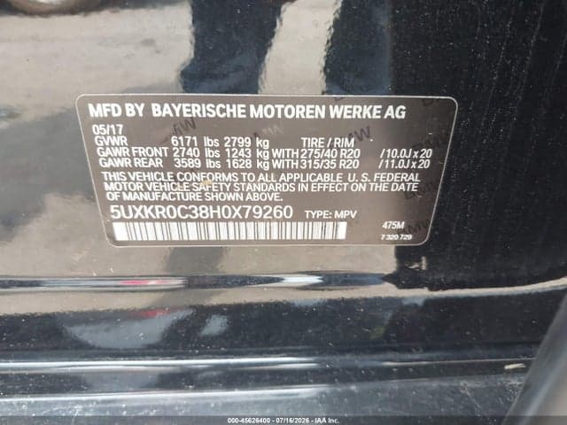 2017 BMW X5 XDRIVE35I 9