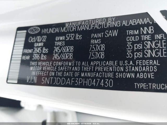 2023 HYUNDAI SANTA CRUZ SEL PREMIUM 9