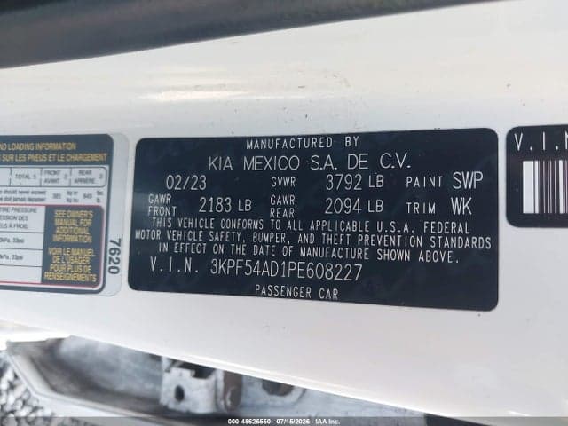 2023 KIA FORTE GT-LINE 9