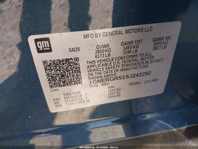 2025 CHEVROLET TRAVERSE FWD LT 9