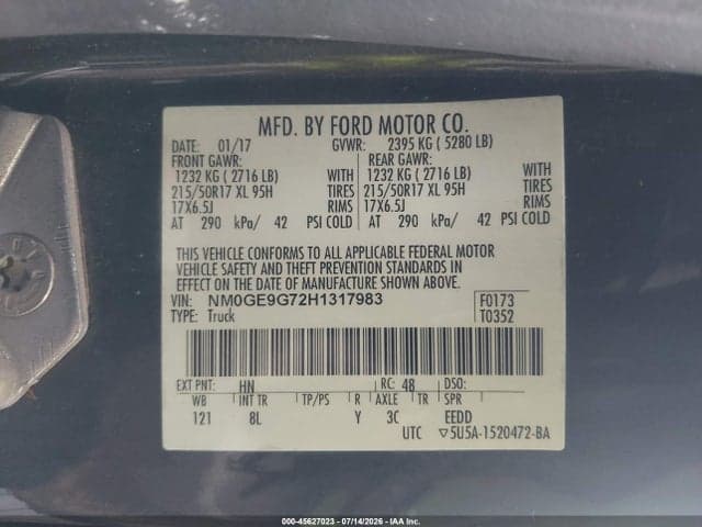 2017 FORD TRANSIT CONNECT TITANIUM 10