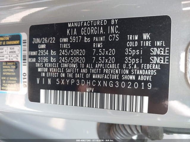 2022 KIA TELLURIDE EX 9