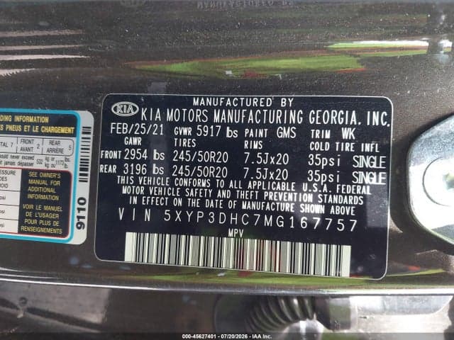 2021 KIA TELLURIDE EX 9