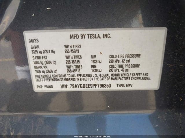 2023 TESLA MODEL Y AWD/LONG RANGE DUAL MOTOR ALL-WHEEL DRIVE 9