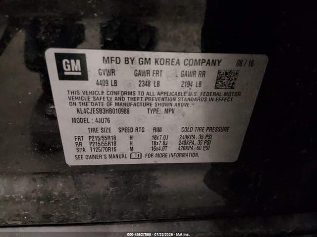 2017 BUICK ENCORE PREFERRED 9
