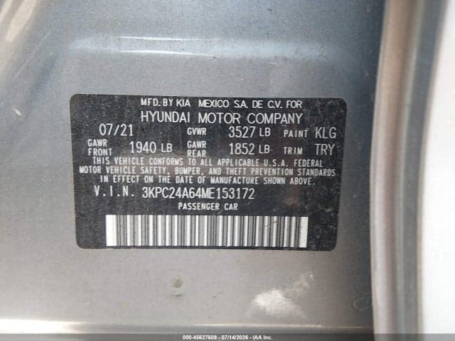 2021 HYUNDAI ACCENT SE 9