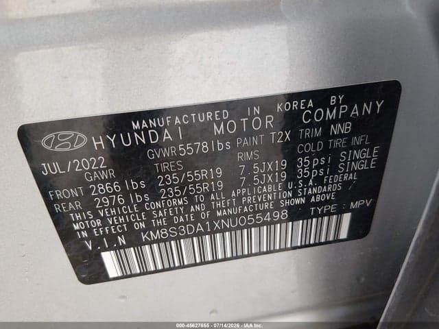 2022 HYUNDAI SANTA FE HYBRID SEL PREMIUM 9