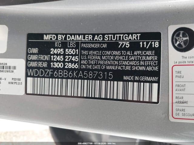 2019 MERCEDES-BENZ AMG E 53 4MATIC 9