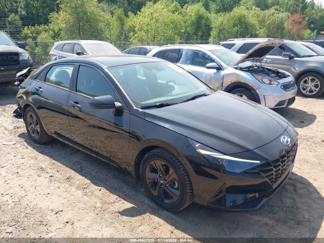 2022 HYUNDAI ELANTRA HYBRID BLUE - 1