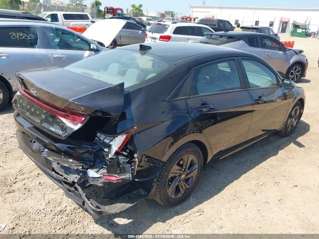 2022 HYUNDAI ELANTRA HYBRID BLUE 4