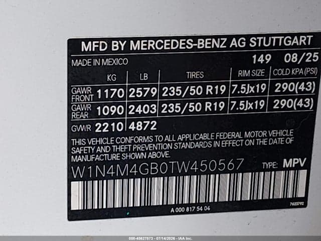 2026 MERCEDES-BENZ GLB 250 9
