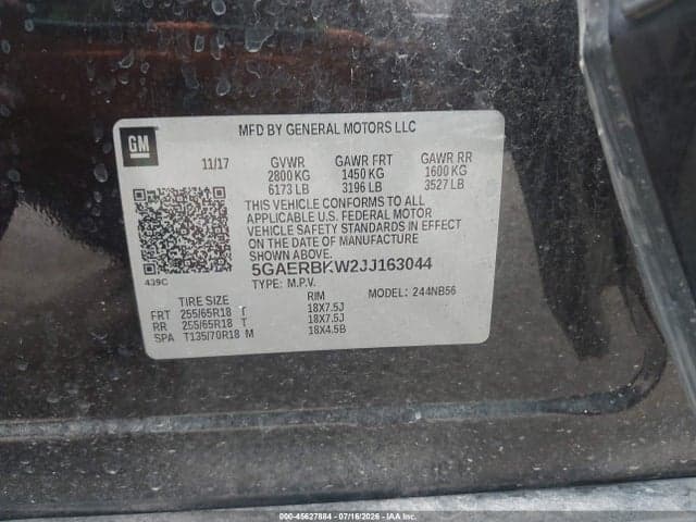 2018 BUICK ENCLAVE ESSENCE 9
